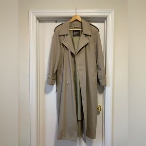 London fog long trench coat